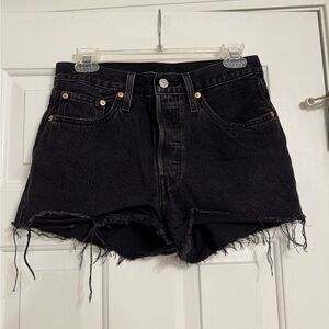 Levi’s 501 Black Denim Women's Shorts